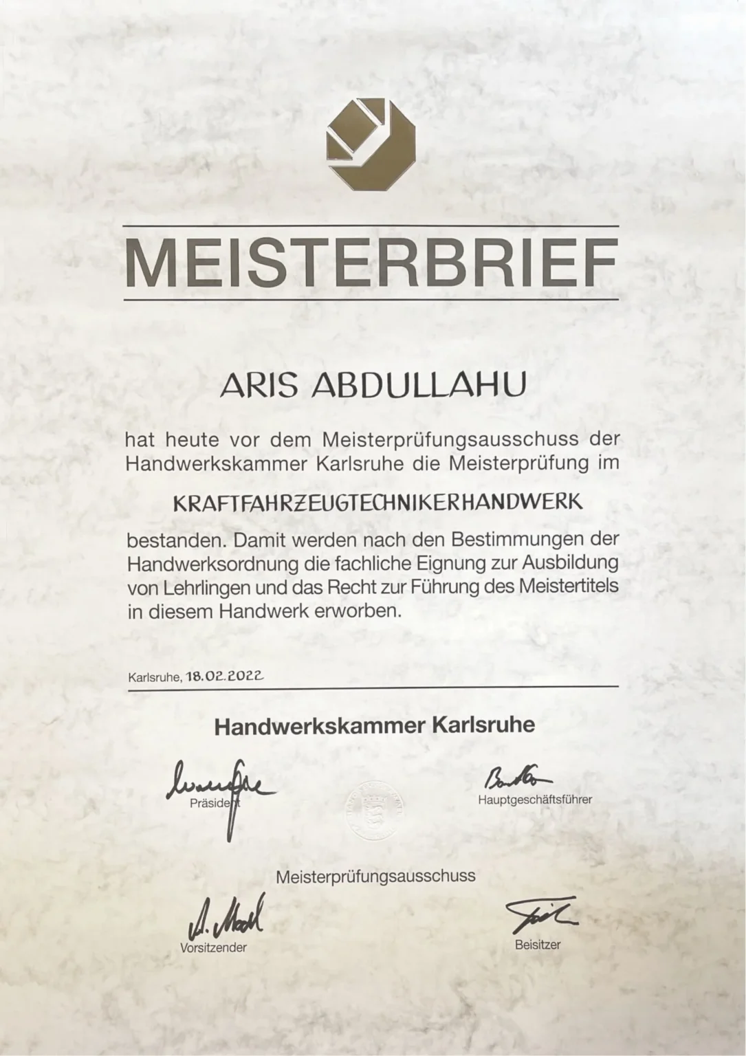 Certifikata